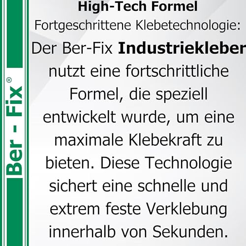Ber-Fix Schweißnaht-Set S Primer & Füllstoff für Kunststoff, PVC, ABS, GFK, Metall, PE, PP, Silikon 10g Kleber + 15g Granulat, 5ml Primer