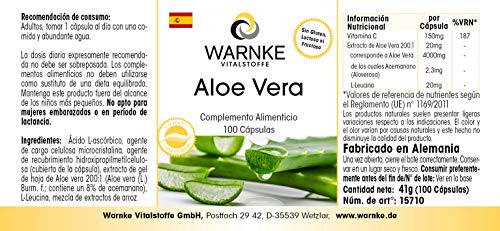 Aloë Vera 200:1 per dagdosering verrijkt met vitamine C - Veganistisch - 100 Capsules - Image 6