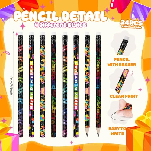 Sabary 48 lápices y pulseras feliz cumpleaños miniatura 3