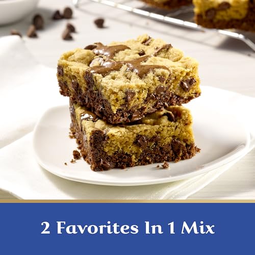 image for Ghirardelli Brownie Cookie Bar Mix, Premium Brownie Mix, Includes Choc