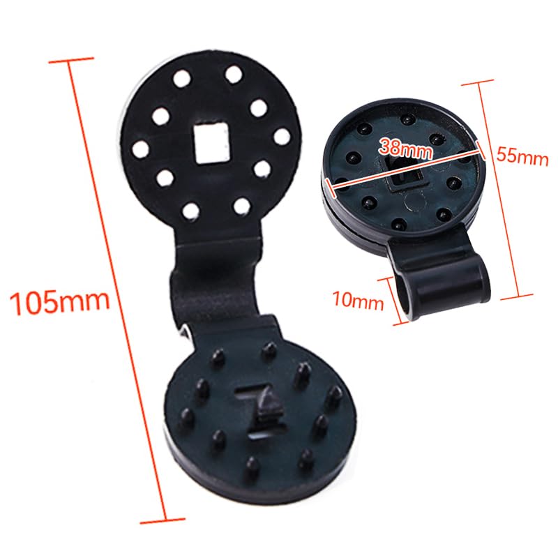 Wopanxye 20pcs Shade Cloth Clips, Black Round Plastic Sun Shade Clip - Image 2