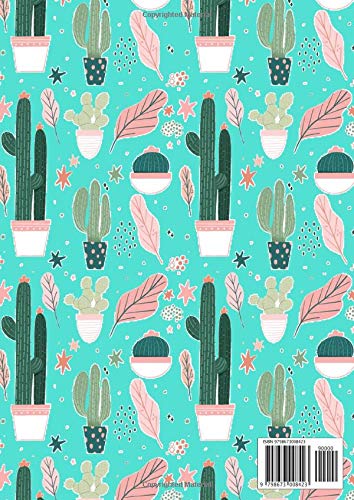 Vocabulary Notebook: A4 with 3 Columns, Record Foreign Language Learning Notebook with Alphabetical Tabs, Cactus Theme - Image 2