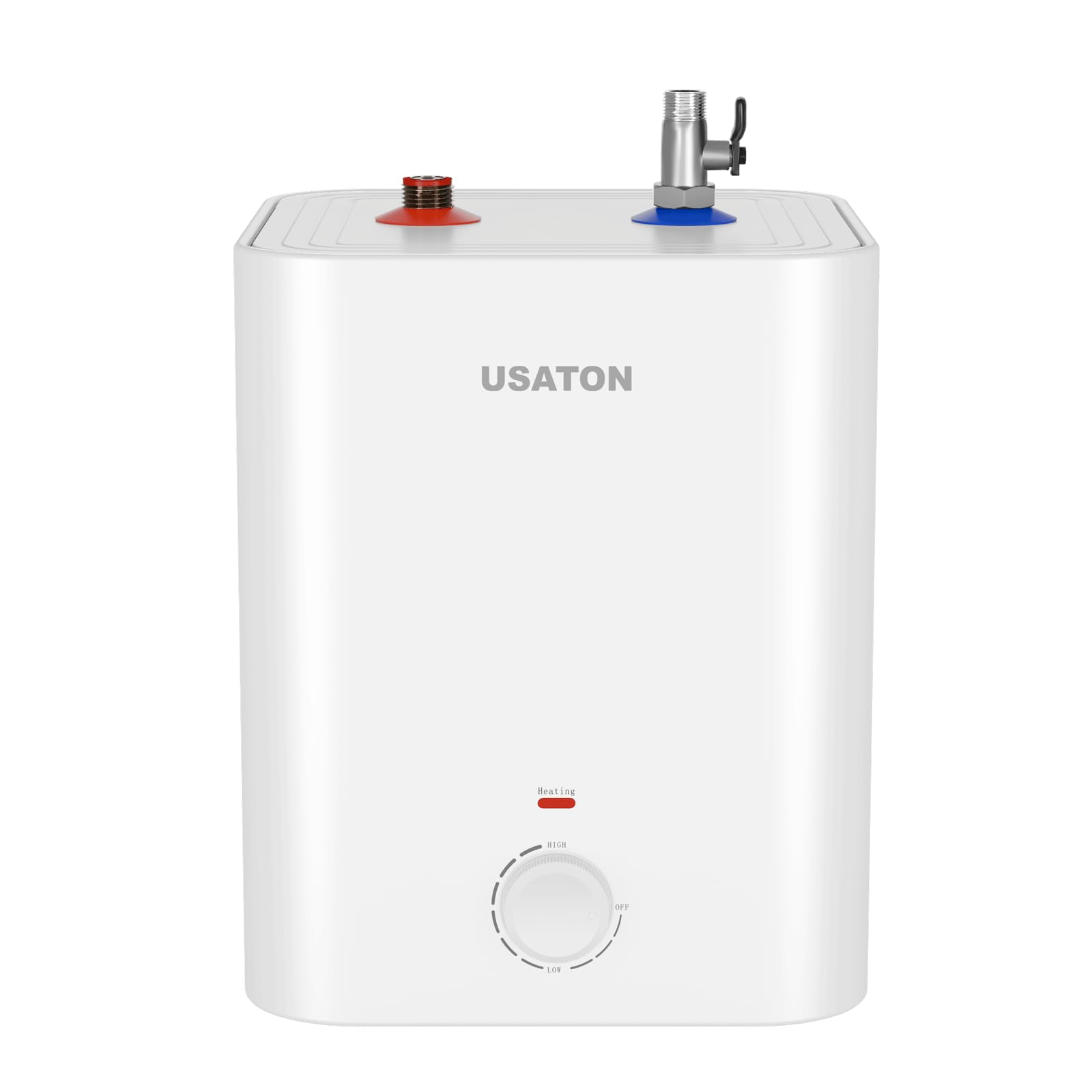 Warmwasserspeicher Untertischboiler 6L 2000W Druckfest Warmwasserboiler mit Sofort Warmwasser, Energiesparend Einfache Installation, SPCC Gehäuse Wasserdicht, Boiler für Küche Badezimmer