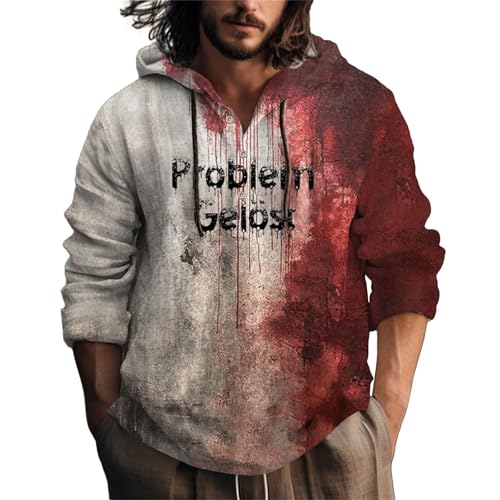 Shffuw Problem Gelöst Hoodie Halloween Kapuzenpullover Herren...