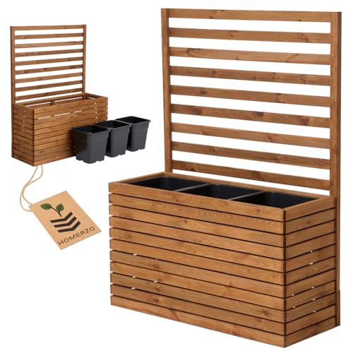 Pflanzkübel mit Rankgitter Spalier mit Pflanzkasten Blumenkasten aus...