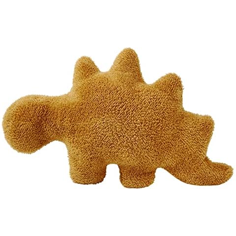 Isaacalyx Dino Nugget Pillow, 18 inch Soft Dinosaur Chicken Nuggets Pillow for Birthday Gifts, Dinosaur Theme Party Decorations (Stegosaurus, Small) Cover