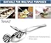 Teivio Stainless Steel Metal Serving Utensils - Large Set of 9-10