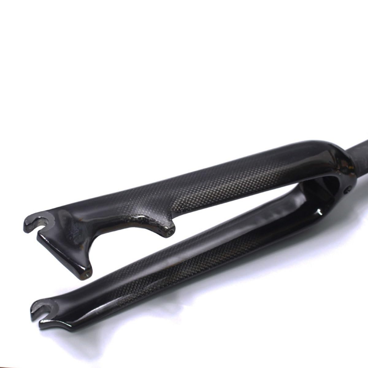 50.8 cm 451 Full Carbon Fiber BMX Rigid Forks 2.5-0.3 cm prosta rura składane rowery przedni hamulec tarczowy widelec rowerowy 9 * 100 mm szybkie zwalnianie twardy