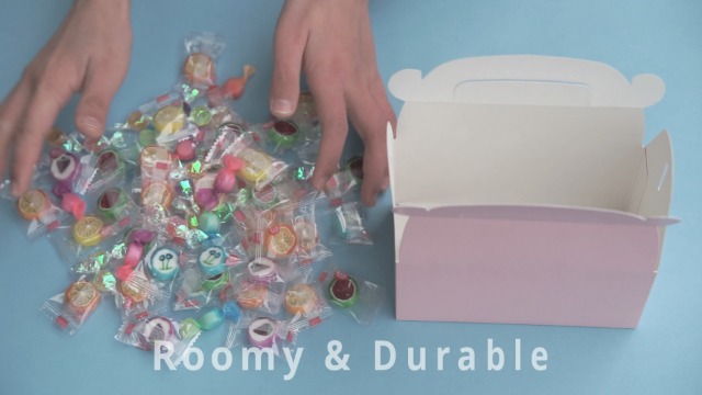 24-Pack Pastel Gable Treat Boxes - 6.25x3.5x3.5" Cardboard Gift Boxes For Parties