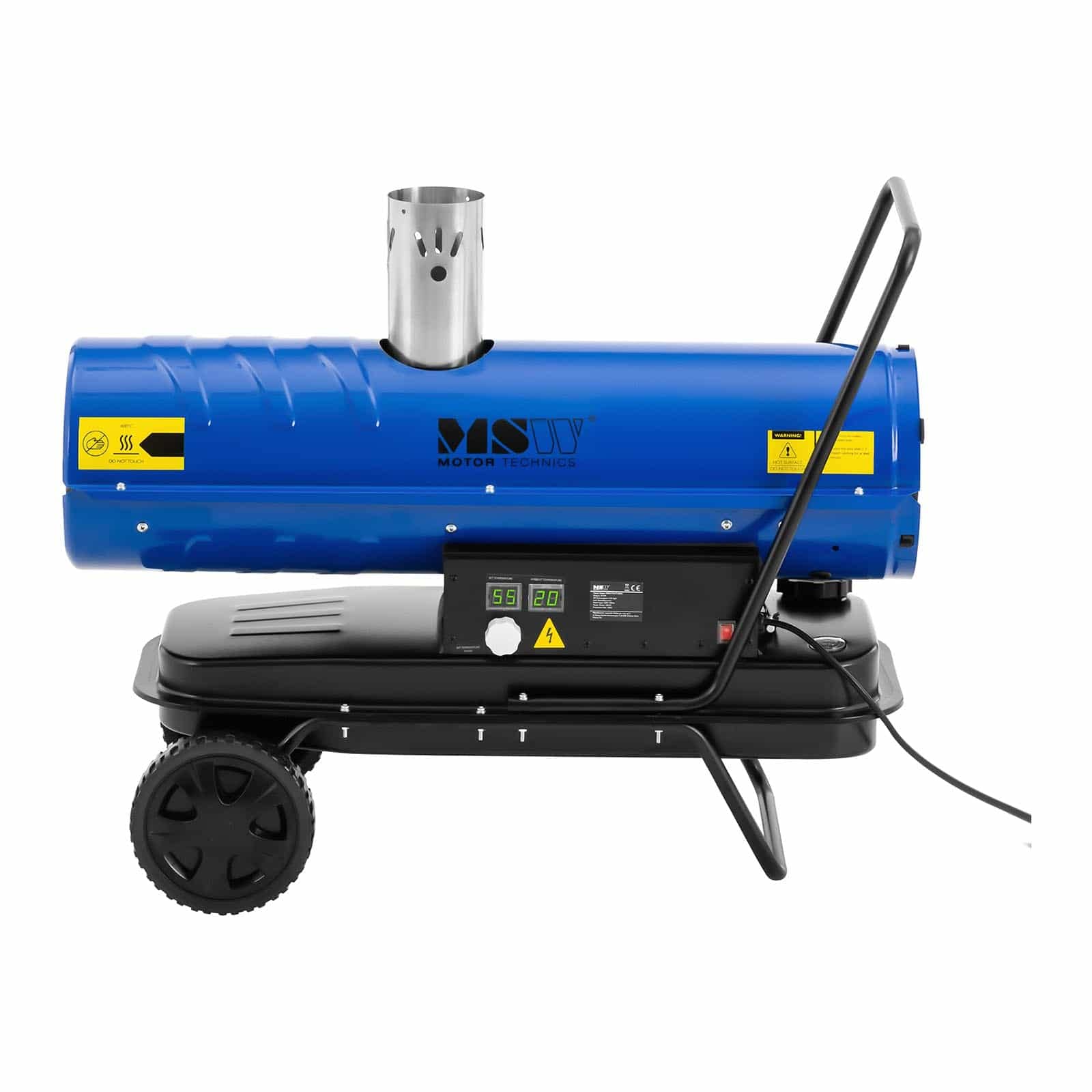 MSW MSW-TW-ET20000 Diesel Cañón de calefacción 20000 W 20 L Ventilador de aceite Cañón de calefacción Diesel Calentador de aceite