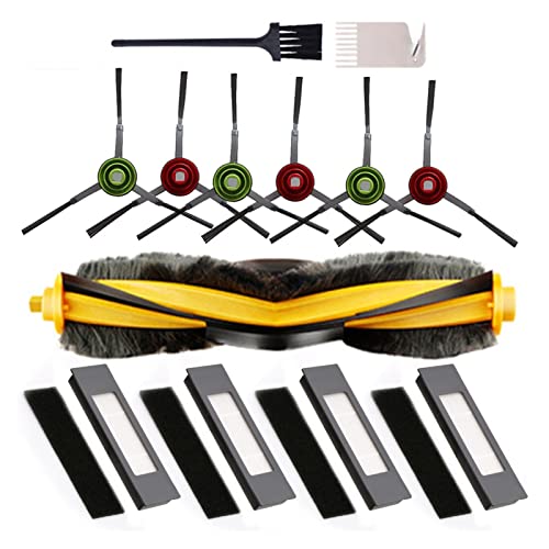 Filter Side Brush Roller Brush Cleaning Brush Fit for Ecovacs Deebot OZMO 920 950 T5 T8 T9 Robot Vacuum Cleaner Household Sweeper Vacuum Cleaner Parts