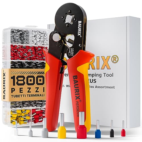BAURIX® Pinza a crimpare con 1800 punte per cavo