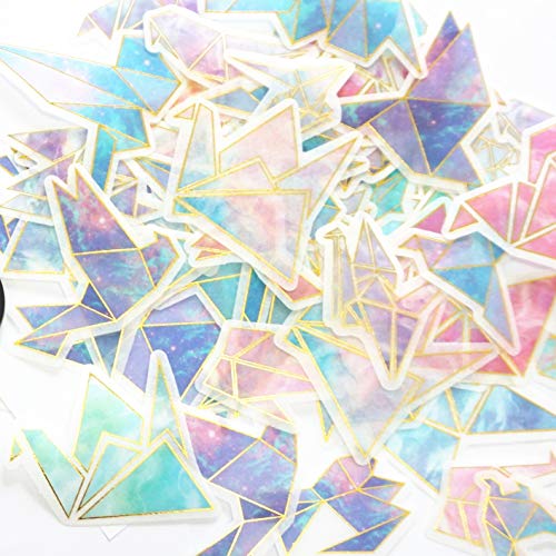 120 Pcs Stickers Set Scrapbooking Stickers for Journal Planner DIY Crafts Scrapbooking Embelishment Diary (Colourful Paper Bird)