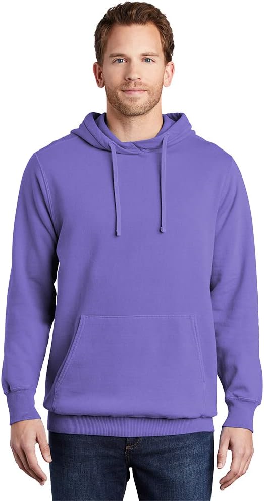 Port & Company Men's Essential Pigment Dyed Pullover Hooded 3XL Amethyst