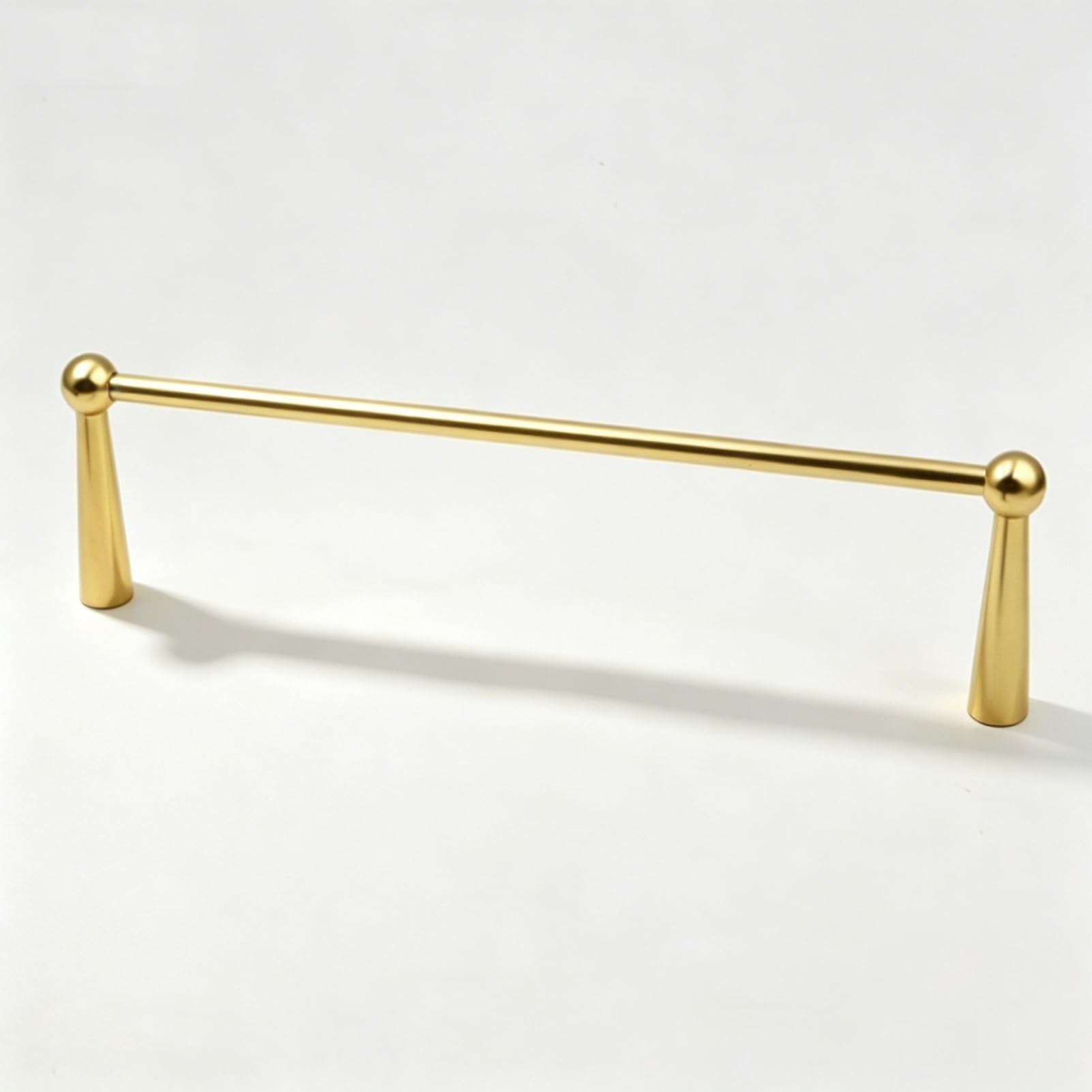 Zimgod Gold-B Gold Gallery Rail Set For Shelf, Metal Tipping Rail Bar With Spindles, Anti Fall Shelves Guardrail For Spice Shelf/Kitchen Storage, Custom Size(,52In/132Cm)