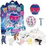 Snow Pets an Arctic Adventure Series 2-3 Pack Collectible Snow Pet Figurine- Mystery Toy for Boys Girls- Cute Pencil Topper- Reusable Snow Included- Great Gift for Kids 4+