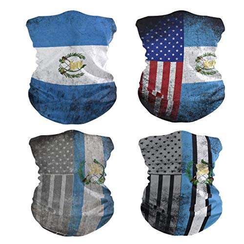 Image of 4Pcs Magic Headwear Neck Gaiter Tube Scarf Headbands Bandana Balaclava for Outdoor Running Cycling Skating Work Out