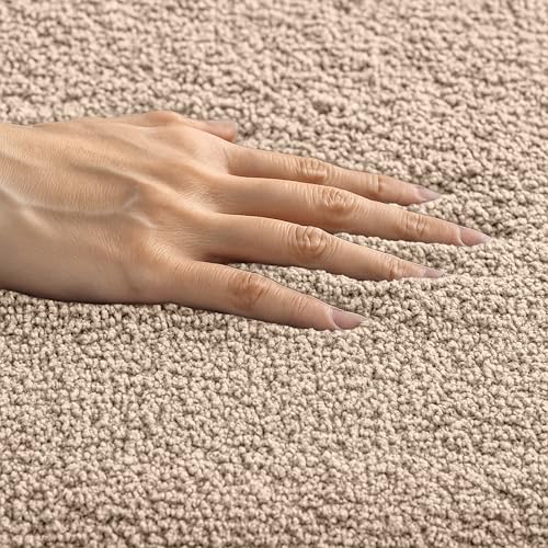 Image of enera Microfibre Bath Mat | Soft & Absorbent 2650 GSM | Non-Slip Latex Backing | Quick Dry, Washable Multipurpose Floor Mat for Bathroom, Bedroom, Kitchen & Home (Opella 40 x 60 cm) (Taupe)