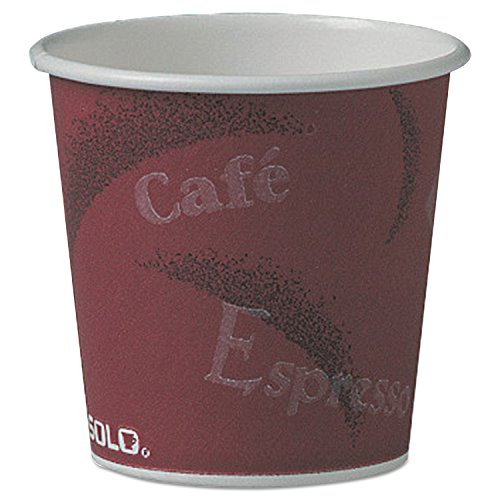 Solo 374SI-0041 4 oz Bistro SSP Paper Hot Cup (Case of 1000)
