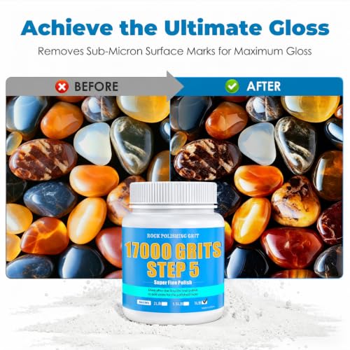 Image of 17000 Grit Aluminum Oxide Rock Tumbler Polish, Step 5 Premium Final Polish
