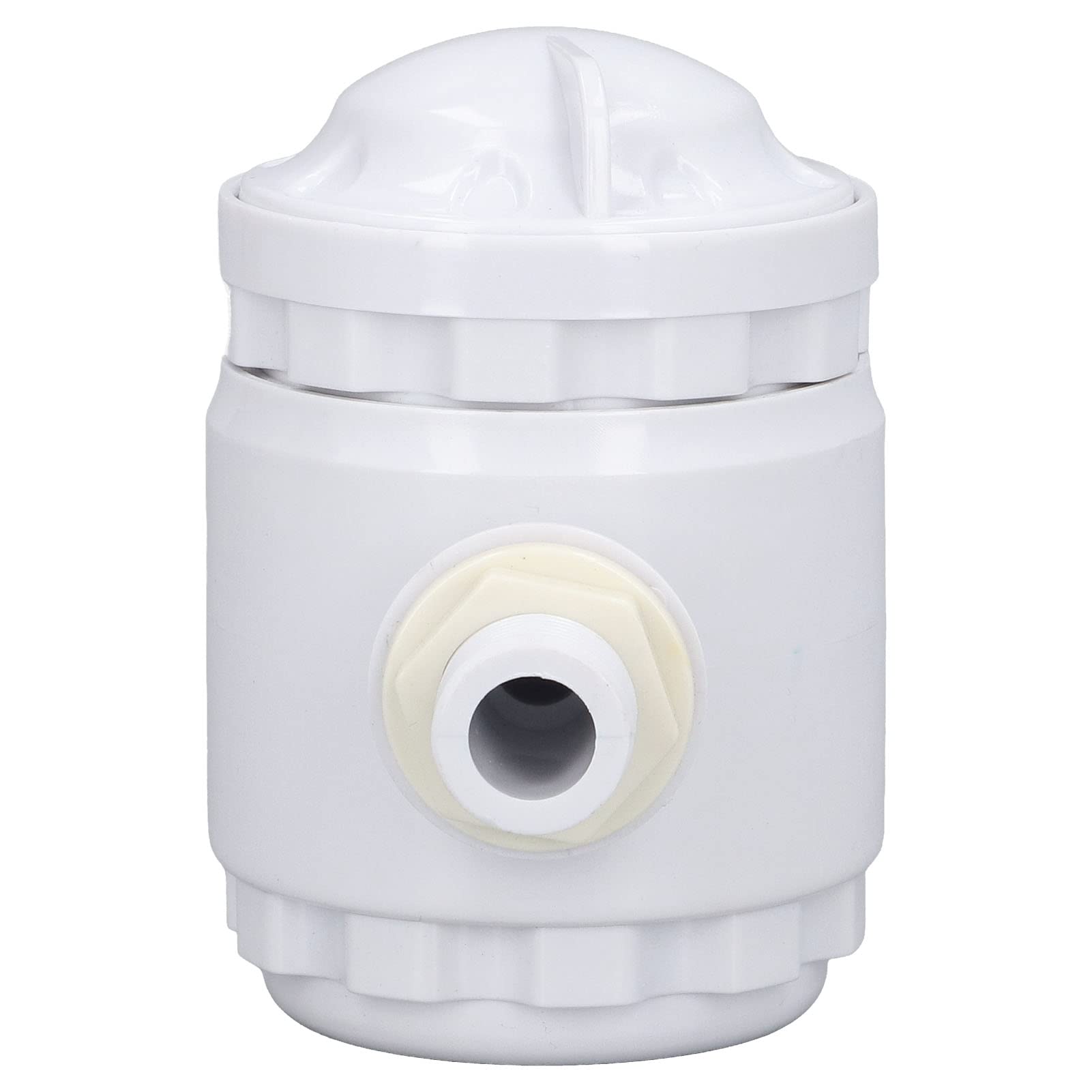 Stoomkamer Stoomuitlaat, G1/2 buitendraad stoomgeneratormondstuk, doucheruimteaccessoires voor saunaruimte SPA-ruimte met aromatherapiefunctie 10,5 x 10,5 x 7,4 cm, Wit