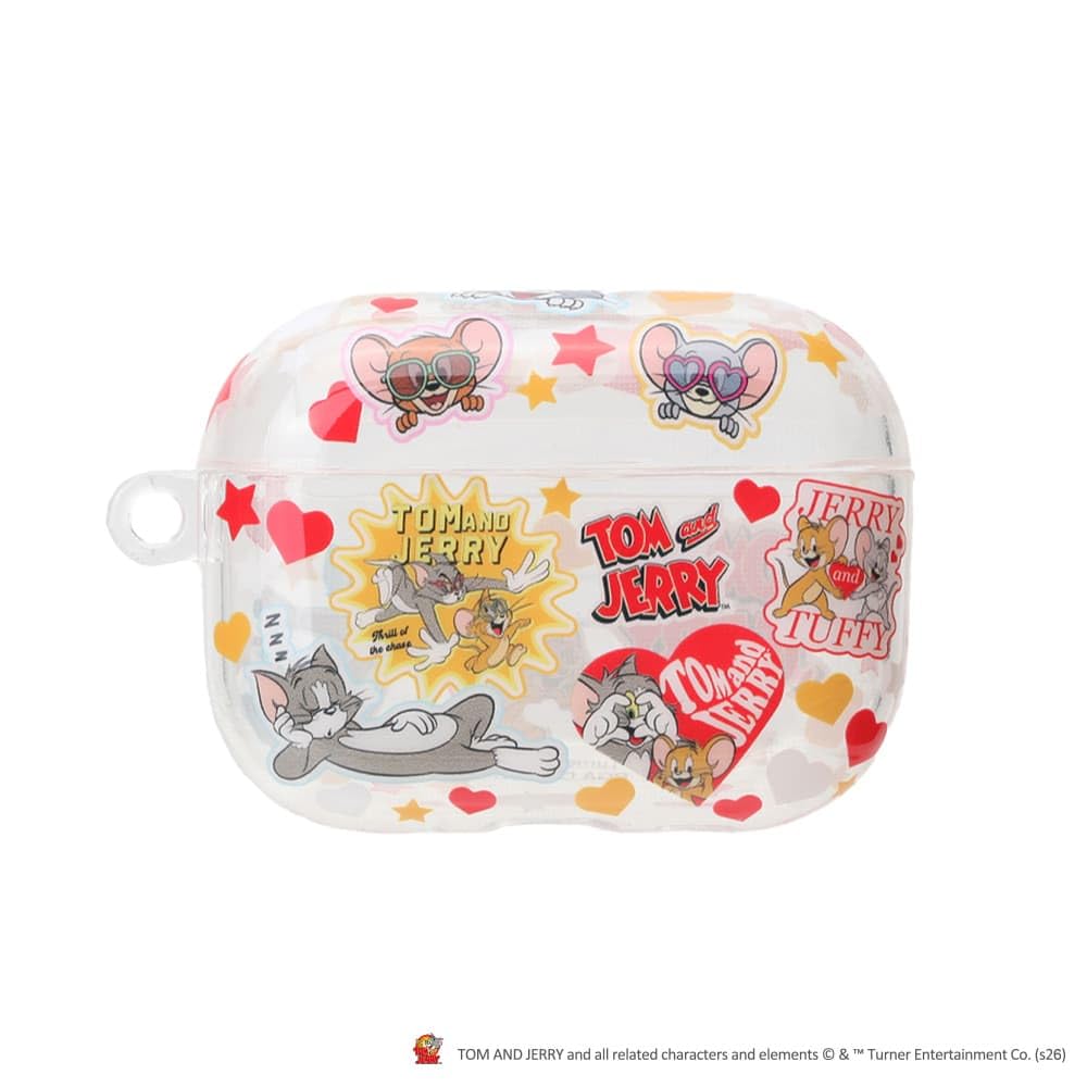 Premium Style キャラクター デザイン AirPods Pro3 用 TPU ソフトケース トムとジェリー PG-WAPP3TP01TAJ