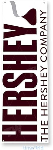 Miniatura 3 de Tinworld Letrero de lata Hershey Candy Kiss Bar Shop Store Decoración de metal A874