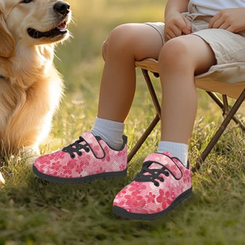 Kids Sneakers Unisex Boys Girls Personalized Running Tennis Shoes Hook & Loop Breathable Non Slip Mesh Shoes2