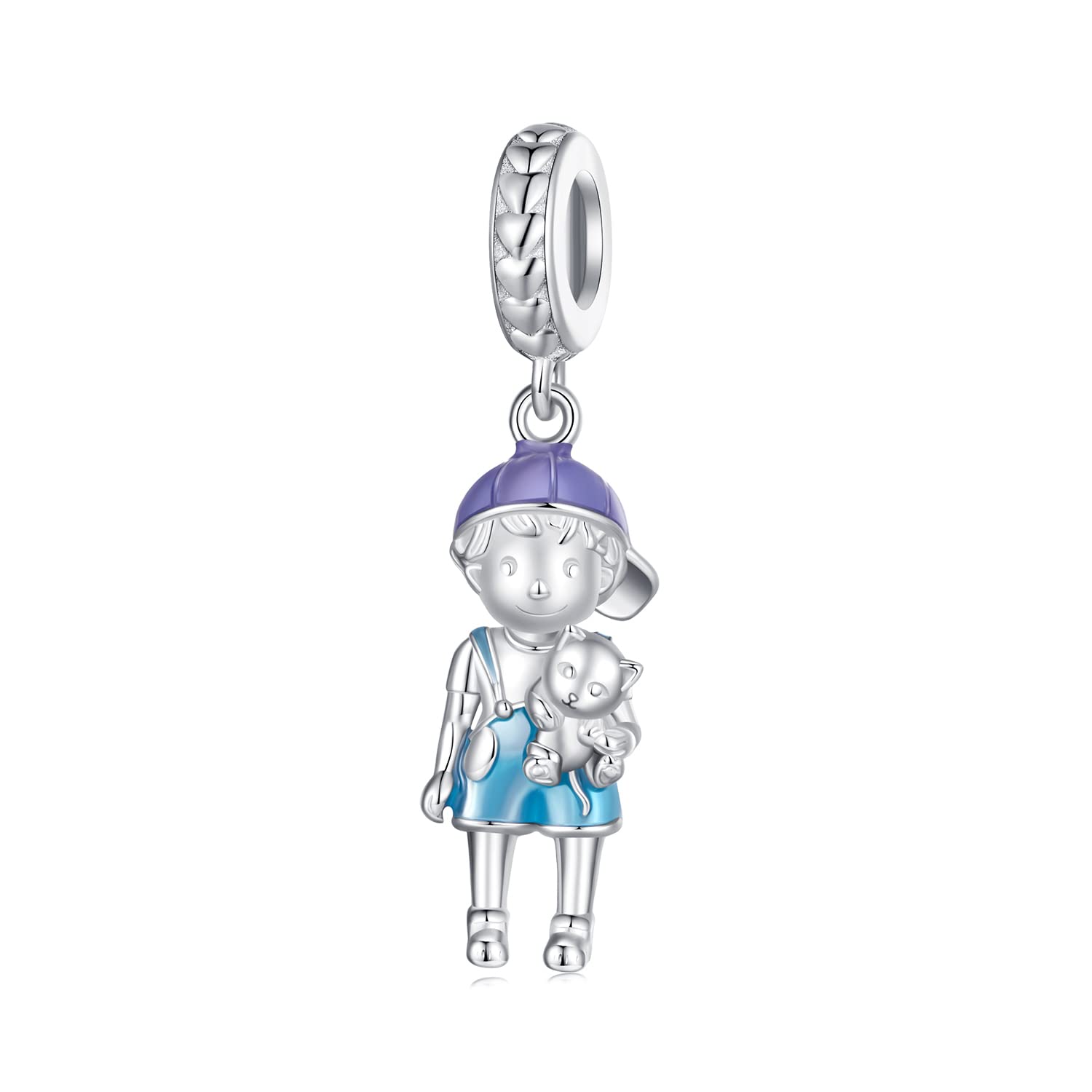 MOCHAMIK Rodzina Babcia Dziadek Mały chłopiec Dziewczyna Urok na bransoletki Urodziny Kobiety Mama Brat Siostra Sterling Silver
