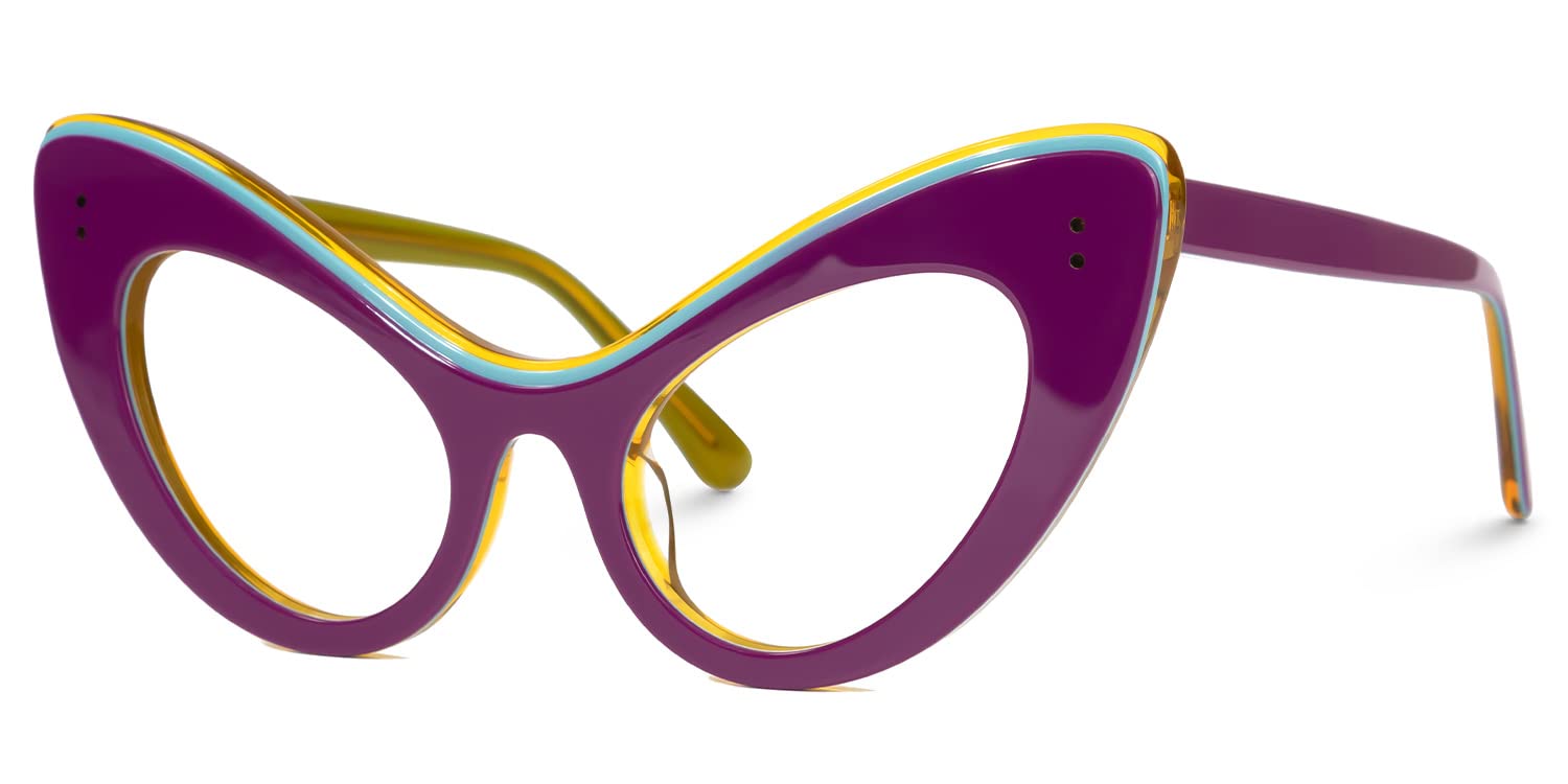 VOOGLAM Black Cat Eye Blue Light Blocking Glasses, Fashion Eye Glasses  Frame for Women Anti Eyestrain UV