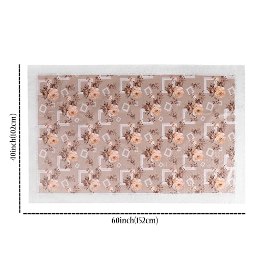 Image of Dakshya Industries PVC Waterproof Center Table Cover 40 x 60 Inch | Rectangle Coffee Table Cover | Spill Proof Oil Resistant Dustproof Heat Resistant Wipe Clean