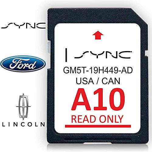 Ford Lincoln A10 SYNC Navigation SD Card Map 2019 USA Canada with AntiLost