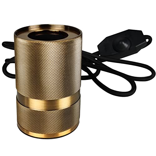 Lampe de table E27 vintage en aluminium style robinet industriel avec variateur