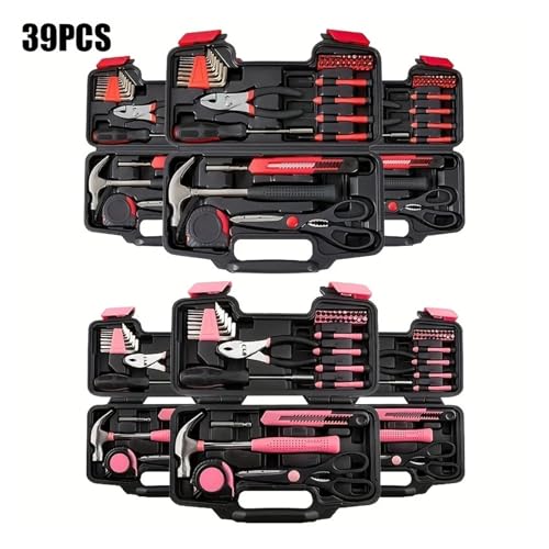 Set de herramientas combinado para hogar color rojo miniatura 2