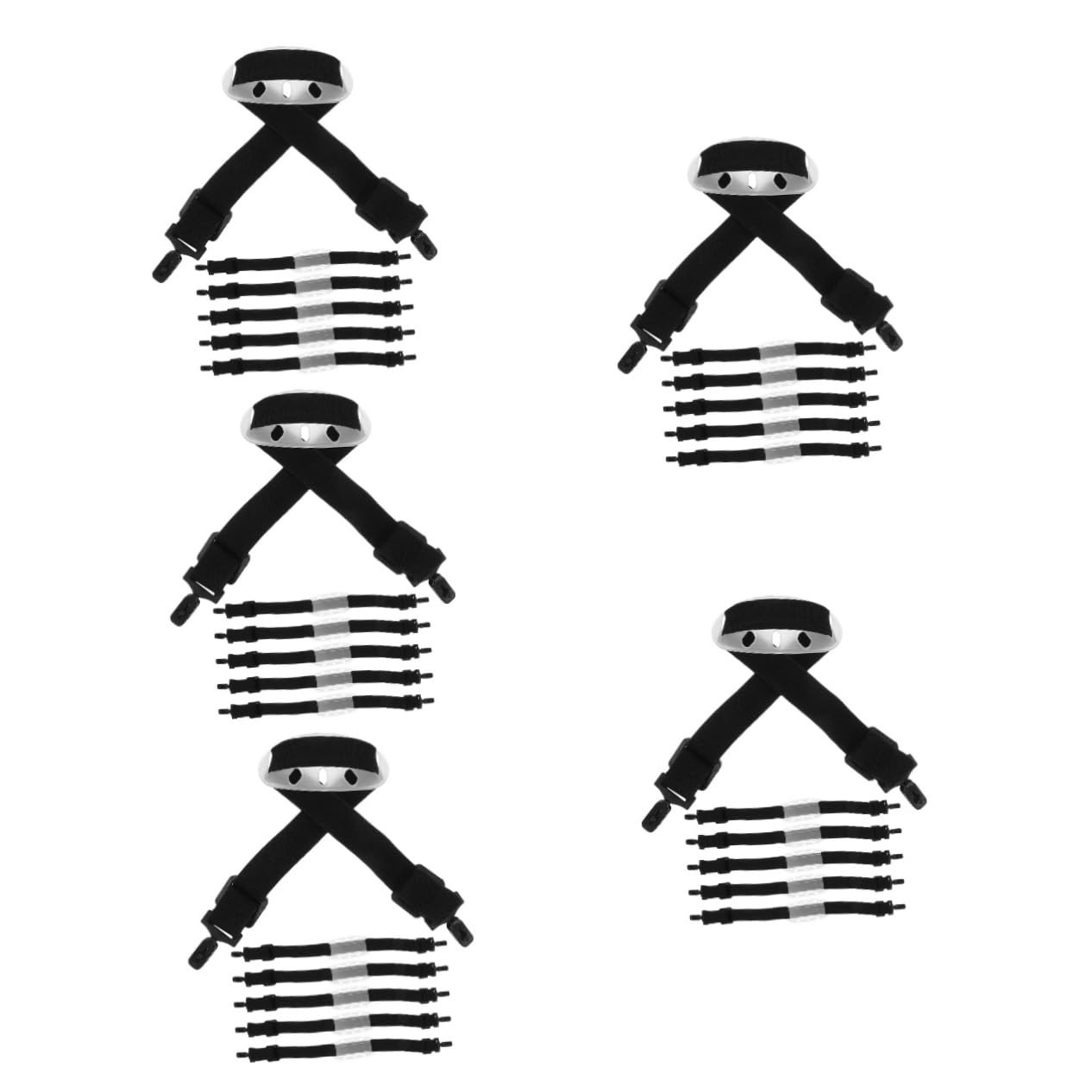 DOITOOL 6St Helm Kinnriemen Kopfbedeckungsschutzband Ersatz-Kinnriemen Pieces Stücke Helmkinnriemen aus Nylon Kinnriemen für Schutzhelme hart Liner Schnalle Kopfschutz Zubehör Polyester