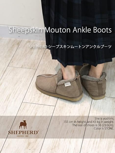 SHEPHERD 新品70 SHEEPSKIN ムートンアンクルブーツ　36 楽天市場】ムートンアンクルブーツ ムートンブーツ レディース