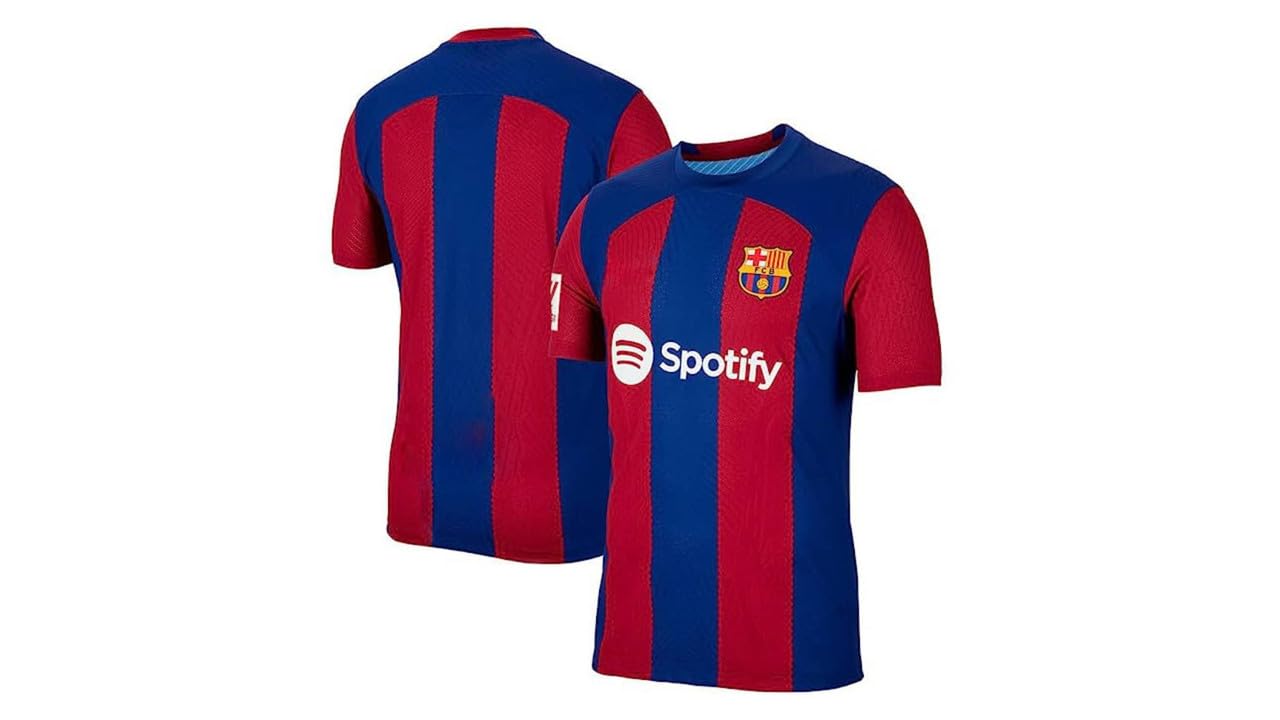 GenericSports barce fc Home Official Football Team Original Jersey for Boys and Men (Messi 10, Lewandowski 12, pedri 8) 2023-2024