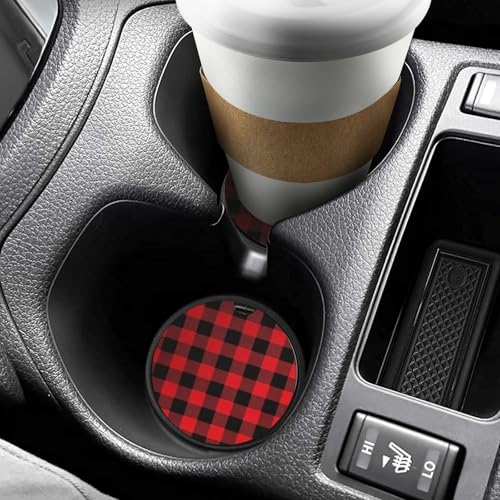 Portavasos de madera para auto 2.6 pulg 2 unidades miniatura 6