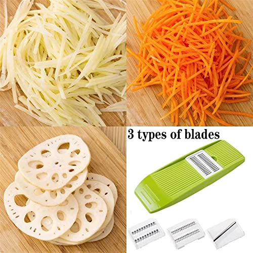 Mandolina cortadora manual para verduras y frutas miniatura 4