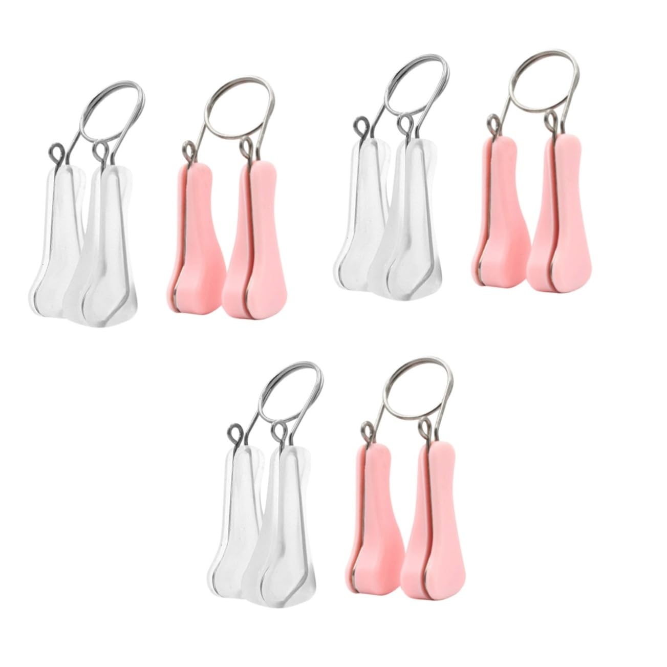 FRCOLOR 6 fermagli nasali clip nasali per la respirazione, modellatura del naso, per il sollevamento nasale