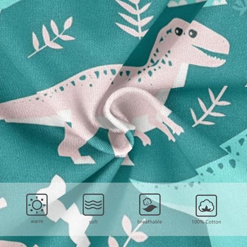 Wusikd Teal Dinosaurs Boys' Underwear Cotton White Bones Boys Briefs Soft Toddler Underwear 2T3