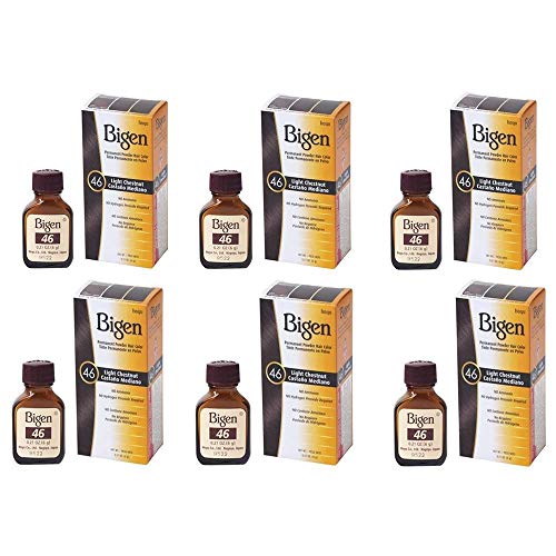 Bigen Powder Hair Color #46 LIght Chestnut .21 oz. (Case of 6)
