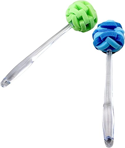 Miniatura 7 de Cepillo multiusos de esponja de 11.5 pulgadas con mango ergonómico transparente y cómodo (2)