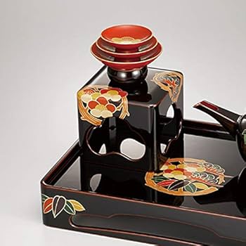 【会津漆器】屠蘇器セット Amazon.co.jp: お屠蘇セット おしゃれ 日本製 国産 会津漆器 新