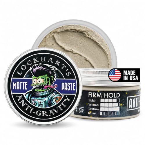 Lockhart&rsquo;s Authentic Anti-Gravity Matte Hair Paste - Handcrafted Clay Pomade for Men - High...