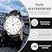 Kakabi Watch for Men, Fashion Minimalist Ultra Thin Wrist Watch Waterproof Quartz Analog Date with Leather Strap