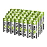 RAVER Ultra Alkaline AA Mignon Batterien / 40er Pack / 1,5 V / LR6 / 7 Jahre lagerfähig