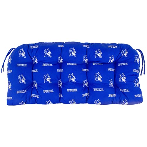 Image of College Covers Everything Comfy Duke Blue Devils Indoor Outdoor Settee Loveseat Bench Cushions