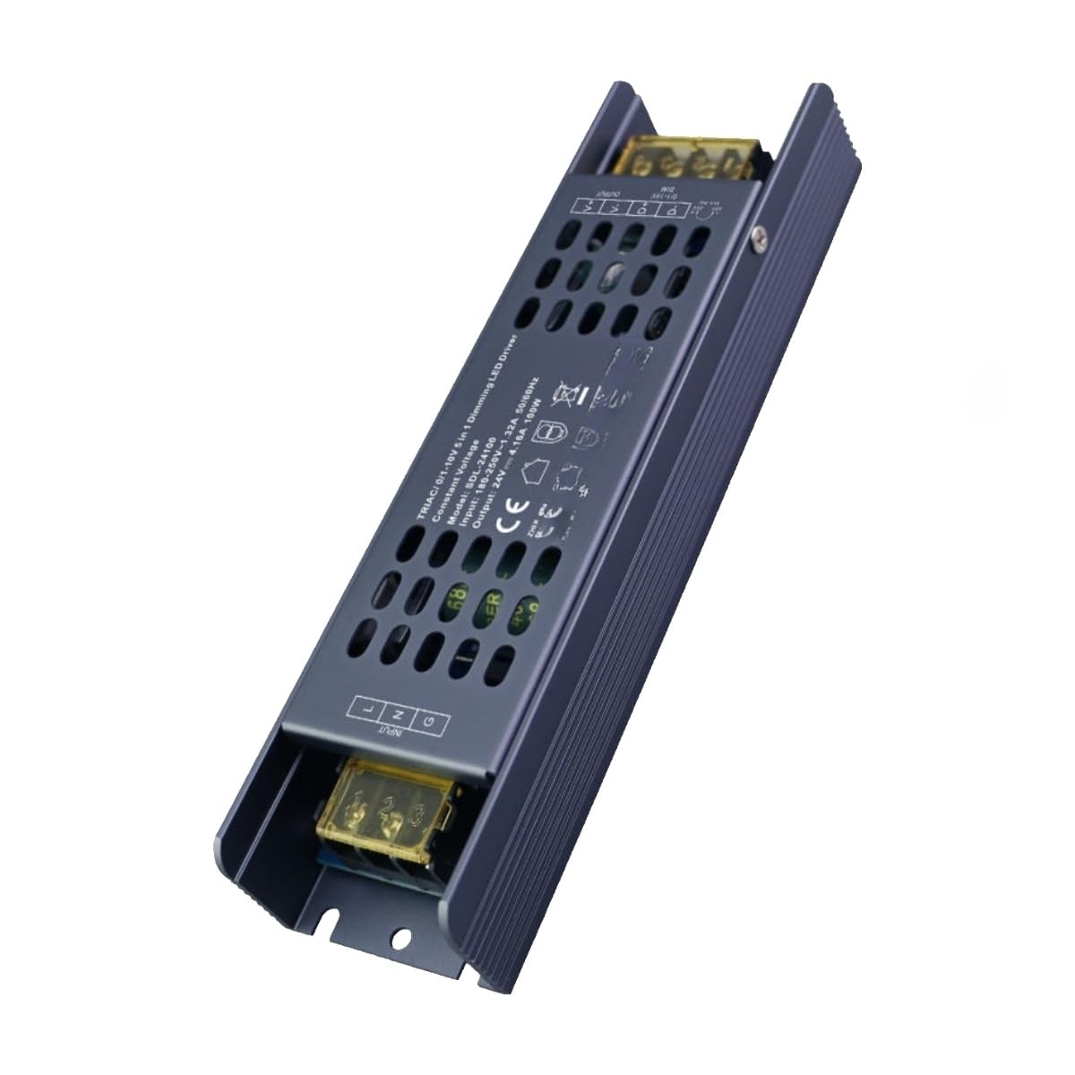 Controlador LED, Unidad de atenuación, fuente alimentación, controlador transformador tira luz monocromática alto y bajo voltaje for línea escalera(12V 2.5A 30W)