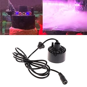 Lunji Mist Maker Ultrasone 12 LED kleurrijke licht Fogger Air luchtbevochtiger verstuiver waterspringfontein